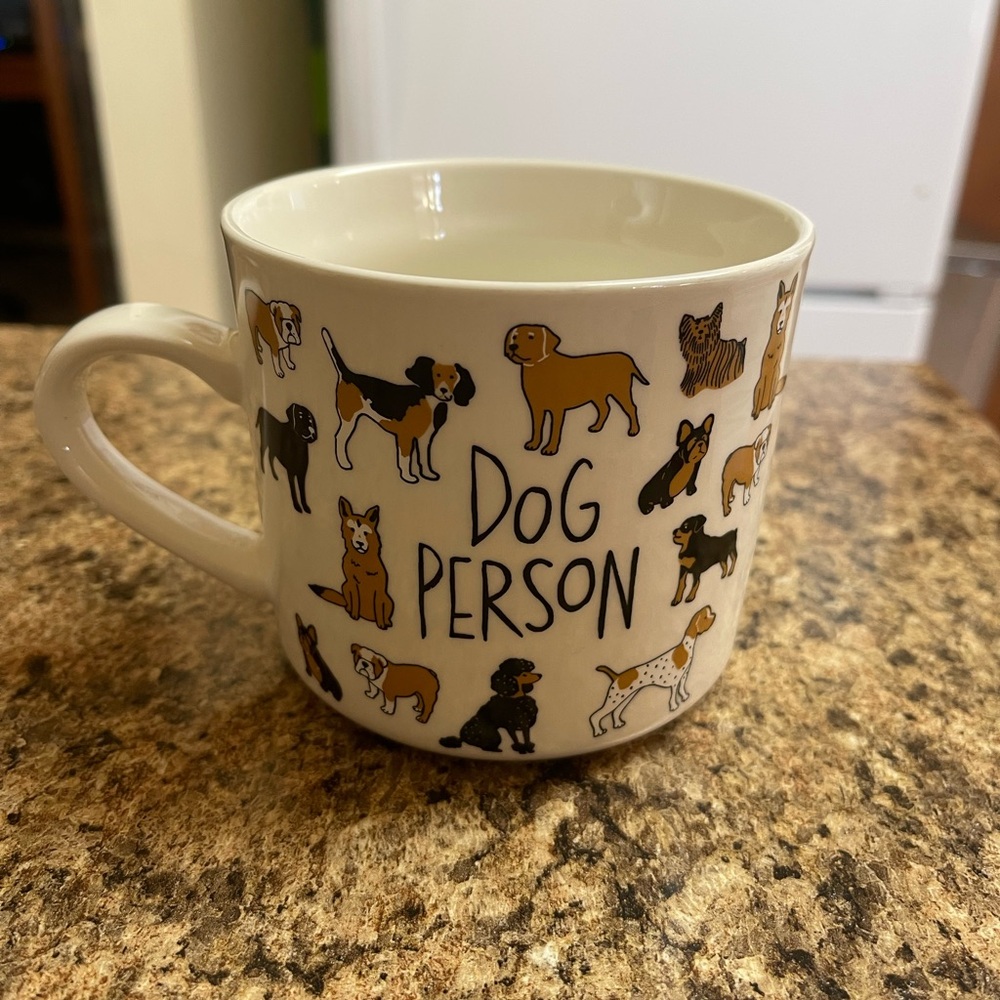 Opalhouse Dog Person Mug - Cream and Brown